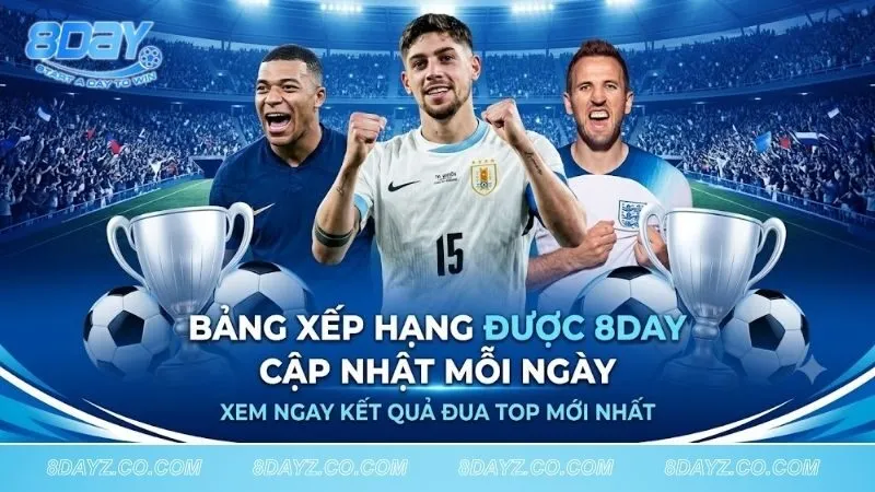 Bảng Xếp Hạng Bóng Đá – Cập Nhật Trực Tiếp 8DAY 2026 bang-xep-hang